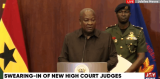 Be incorruptible, not only in fact, but also in perception – Mahama urges new judges