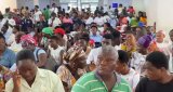 Thousands of students and parents storm GNAT Hall to secure SHS placement