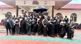 Members of Grand Lodge of Ghana and District Grand Lodge of England condole with Asantehene