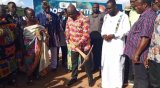 Agric Minister cuts sod for tomato factory in Agogo; intervenes in farmland dispute