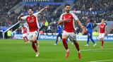 Merino’s late double keeps Arsenal title pursuit on track at Leicester