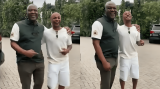 Andre Ayew meets Ibrahim Mahama to discuss venturing into business and entrepreneurship