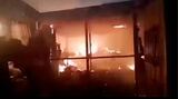 Major fire engulfs commercial structures at Ability Square, Adjiringano