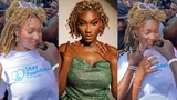 Moment Wendy Shay declined traditional drink during Weija Palace visit