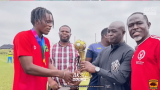 Samba O'neil presented award and cash prize for winning Kotoko Player of the Season