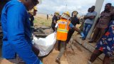 One dead after fire outbreak at uncompleted fuel station in Ejura [Photos]