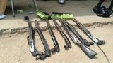 Weapons seized in massive galamsey sites raid at Ahanta West