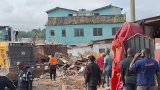 WR: Authorities destroy unauthorised structures at Amanful near Takoradi