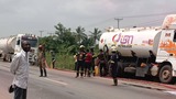 Apam–Mankessim Highway blocked after fuel tanker accident