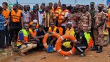 Pru East NADMO and Ghana Navy sensitize Yeji residents on life jacket usage and water safety