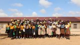 KNUST medical student donates over 100 sanitary pads to girls at Oforikrom M/A JHS