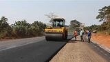 Asphalt laying underway on Tepa–Goaso road
