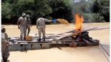 NCSSMAG Anti-Galamsey Taskforce tours Mankranso, destroys illegal mining equipment
