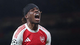 Madueke double at Brugge helps Arsenal keep 100% record