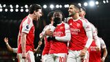 Eze nets stunning hat-trick as Arsenal thrash Spurs in derby