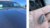 Artillery shrapnel hits vehicles on California highway during Marines celebration