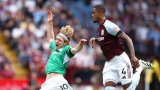 Newcastle held by 10-man Villa without striker Isak
