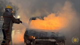Family escapes unharmed after car catches fire near Peduase