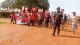 Krobo residents protest deplorable Somanya–Kpong road [Photos]