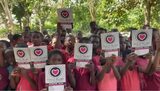 Six schools in Ahafo receive learning materials from Clean Heart Entertainment