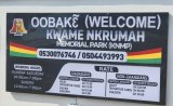 Video: Welcome greetings on Nkrumah Park signage changed to ‘Oobakɛ’